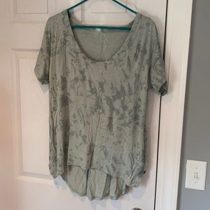 Green tie dye tshirt